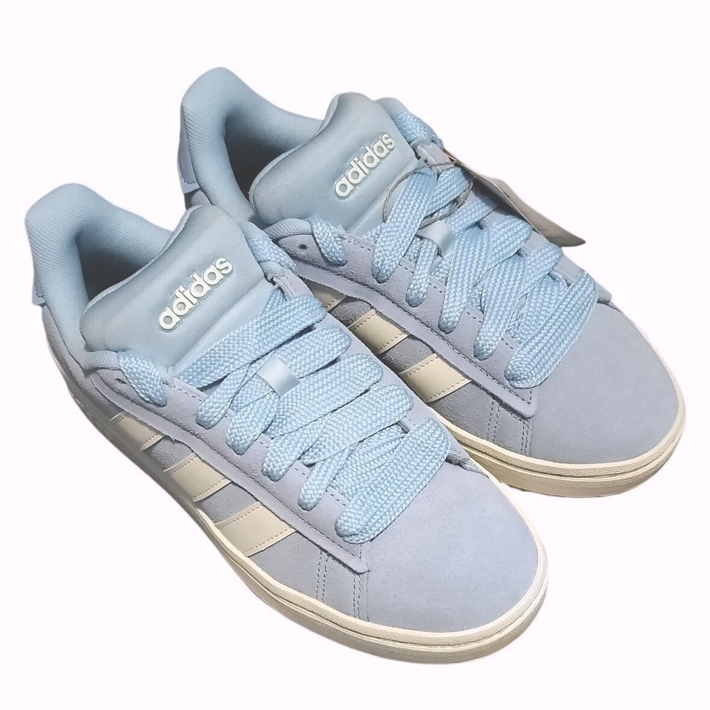 NEW Adidas Grand Court Alpha 00 Sneaker Light Blue Suede Cloud Foam W 7‎ / K 6